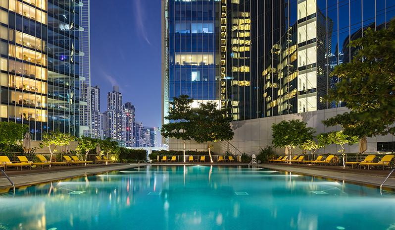 The-Oberoi,-Dubai---Pool-with-city-view